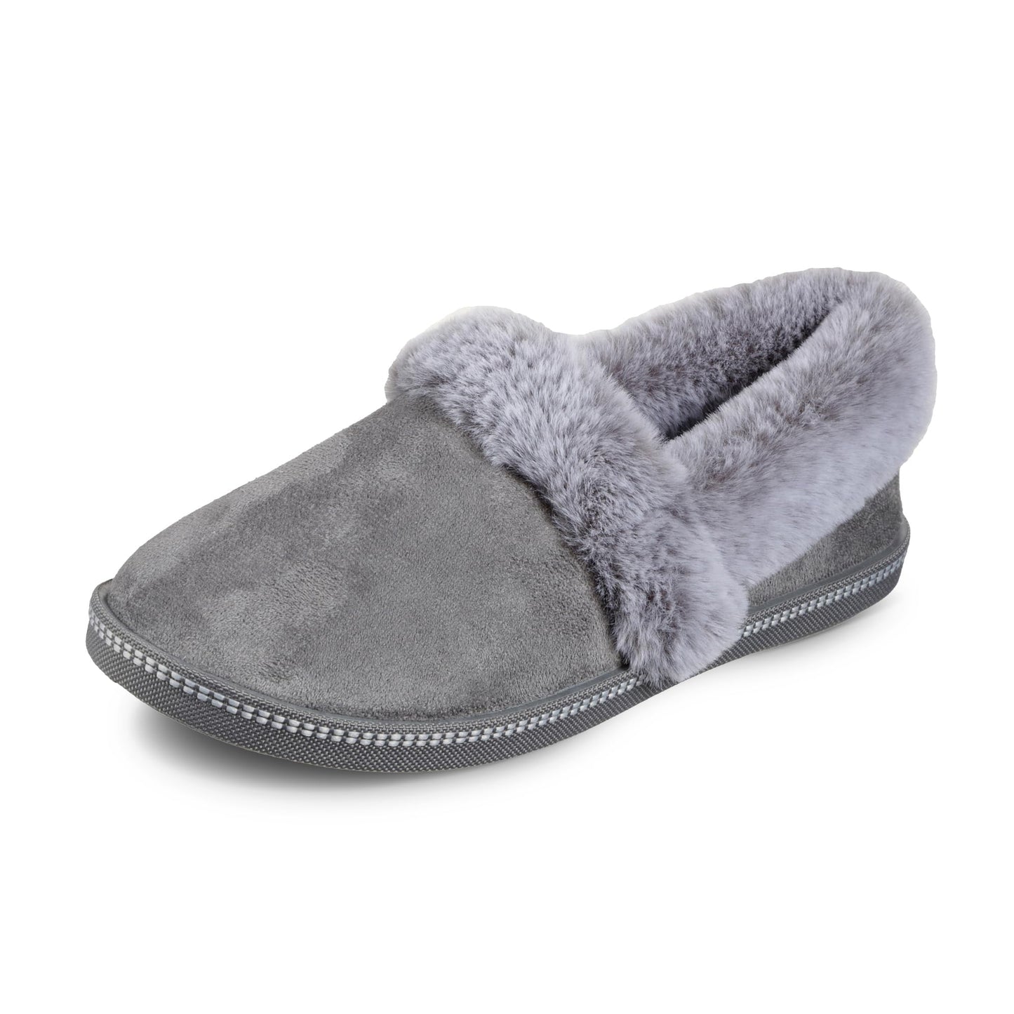 Skechers womens Slipper, Charcoal, 7 US