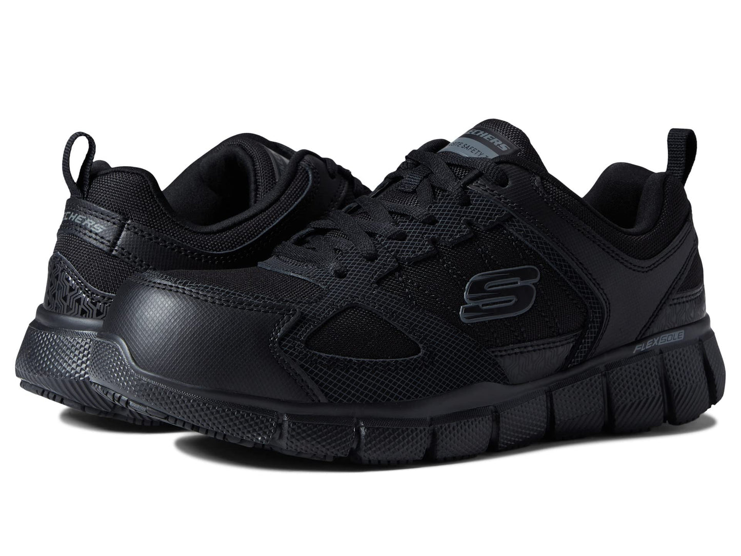 Skechers Telfin Composite Toe Black 7.5 B (M)