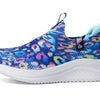 Skechers Kids Girls Ultra Flex 3.0 - Safari Shine Sneaker, Navy/Multi, 3