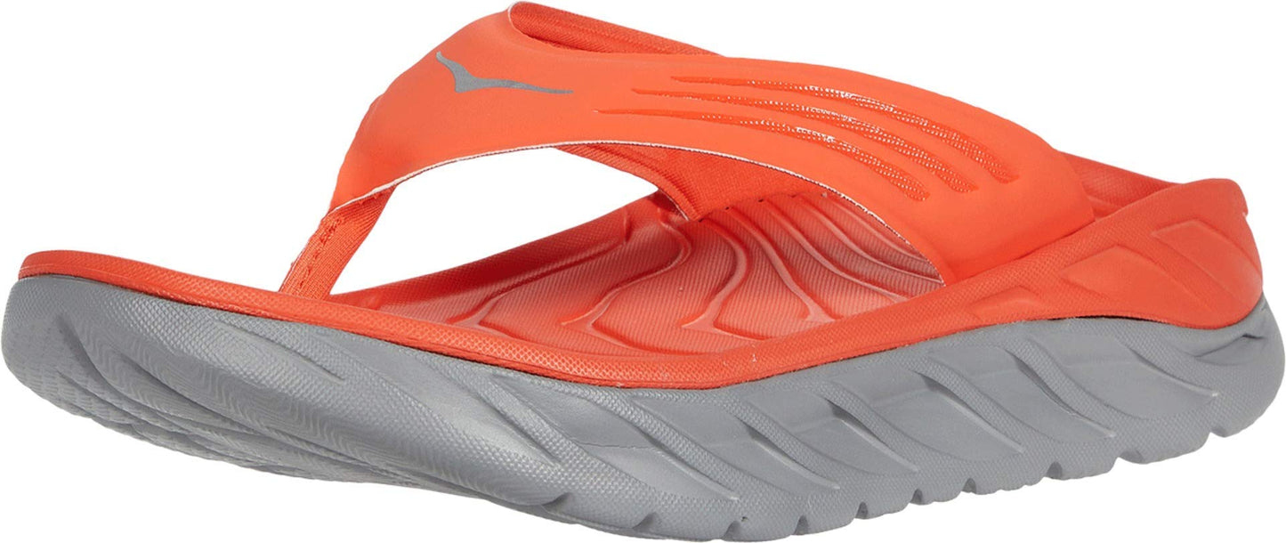 Men's Hoka Ora Recovery Flip (Mandarin Red/Dove)