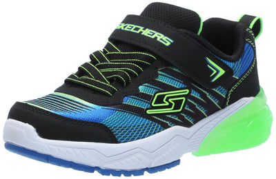 Skechers Unisex-Child Thermoflux 2.0 - Brodox Sneaker, Black/Blue/Lime, 13 Little Kid