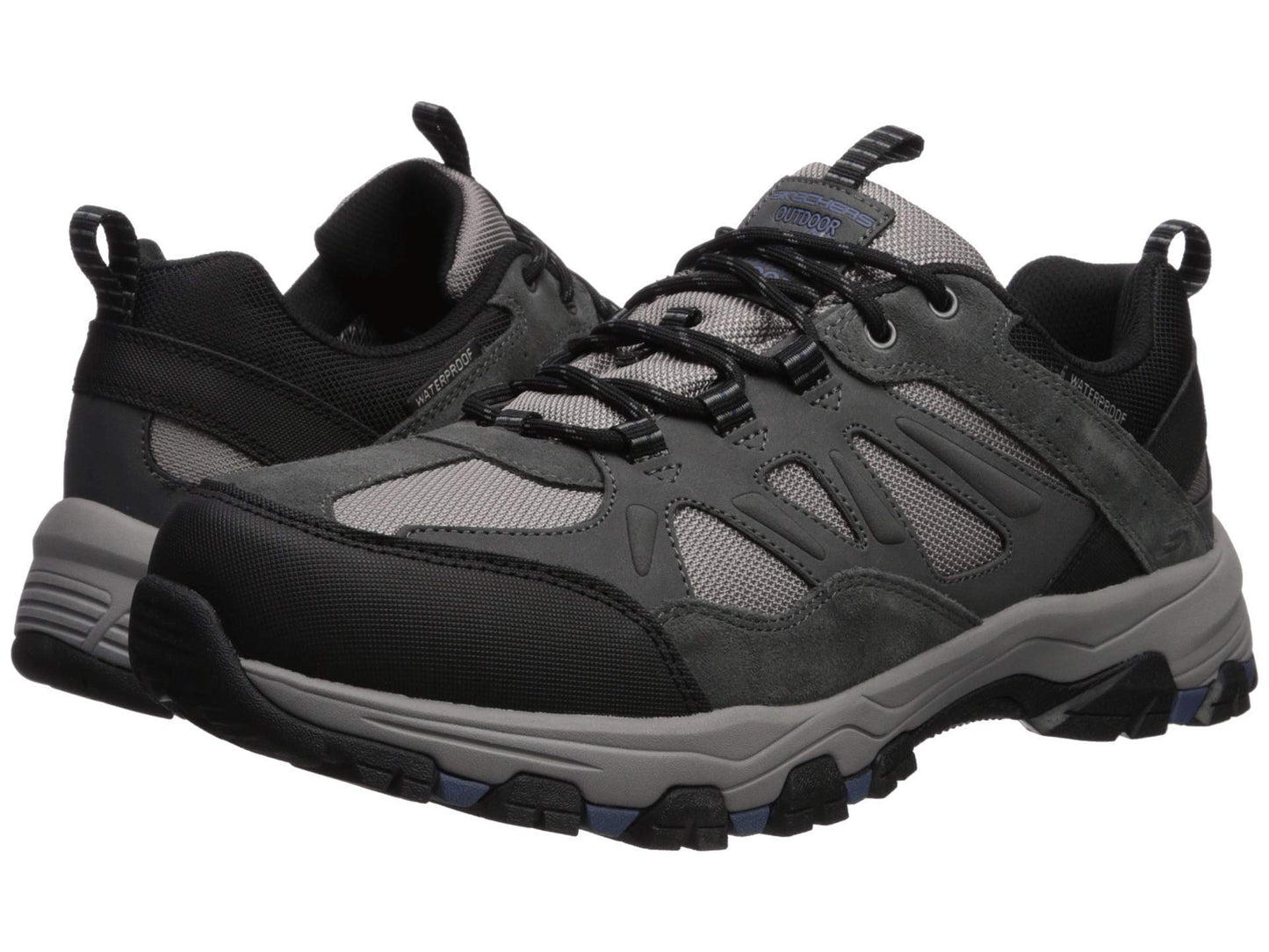 Skechers Men's Selmen-enago Trail Oxford, Grey, 7.5