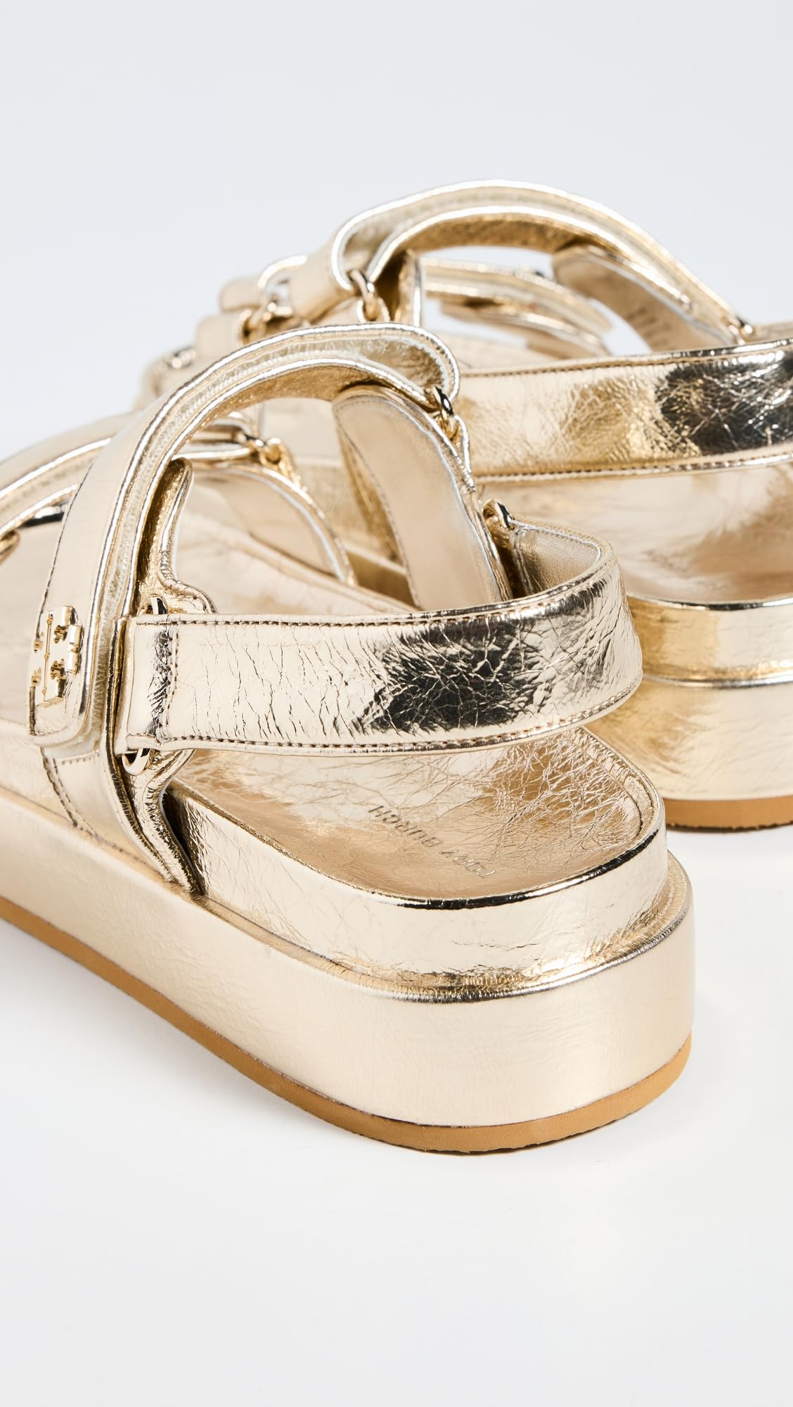 Tory Burch Women's Kira Sport Sandals, Spark Gold, 9.5 Medium US