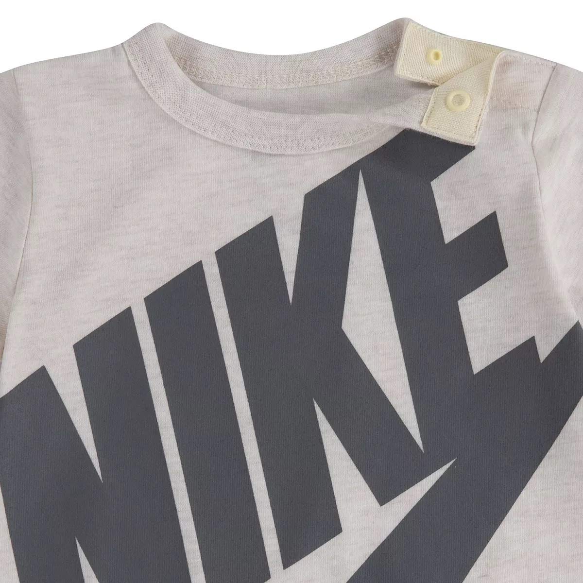 Nike Baby Boy Shortall (Pale Ivory Heather(5ND369-W67)/Grey, 6 Months)