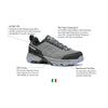 SCARPA Women's Rush Trail GTX Waterproof Gore-Tex Lightweight Hiking Shoes - Smoke/Provence - 7-7.5
