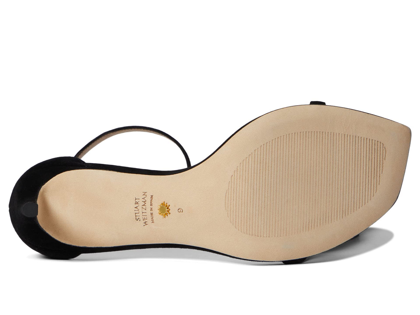 Stuart Weitzman Womens Nudistcurve 75 Sandal Black 8 B