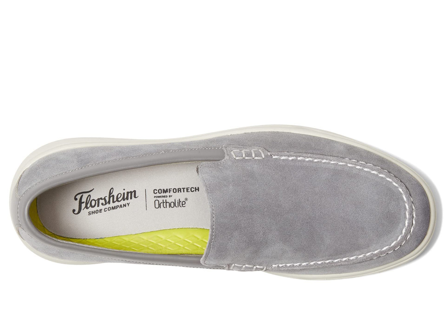 Florsheim Heist Moc Toe Venetian Loafer Mens Slip On 95 2E US Grey