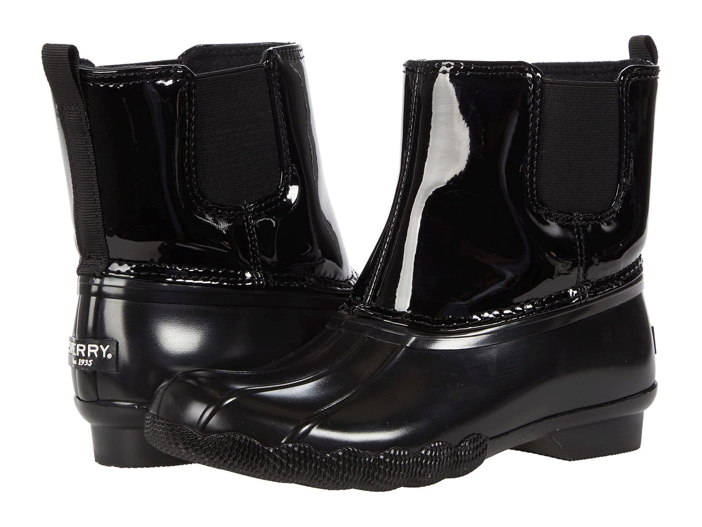 Sperry Unisex Kid's SALTWATER CHELSEA Snow Boot, BLACK, 1 Medium