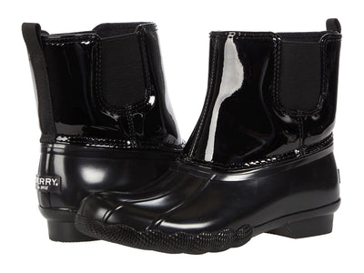 Sperry Unisex Kid's SALTWATER CHELSEA Snow Boot, BLACK, 1 Medium