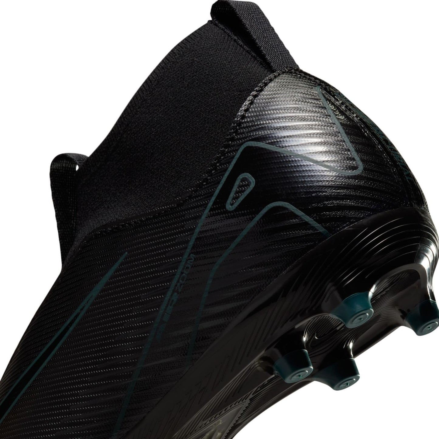 Nike Jr. Mercurial Superfly 10 Academy Little/Big Kids' MG High-Top Soccer Cleats (FQ8304-002, Black/Deep Jungle/Black) Size 3.5
