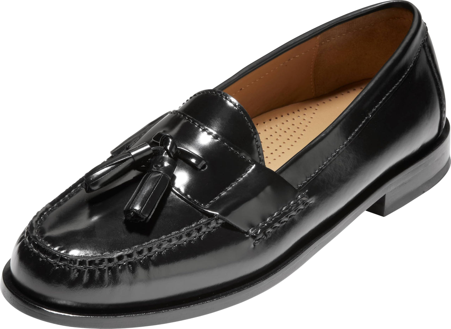 Cole Haan Men's Pinch Tassel Loafer, Black, 10 5E US