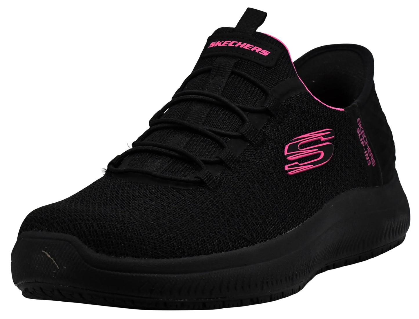 Skechers Women's Slip-Ins: Summits Sr - Enslee Shoes, Black/Hot Pink, 9.5 W