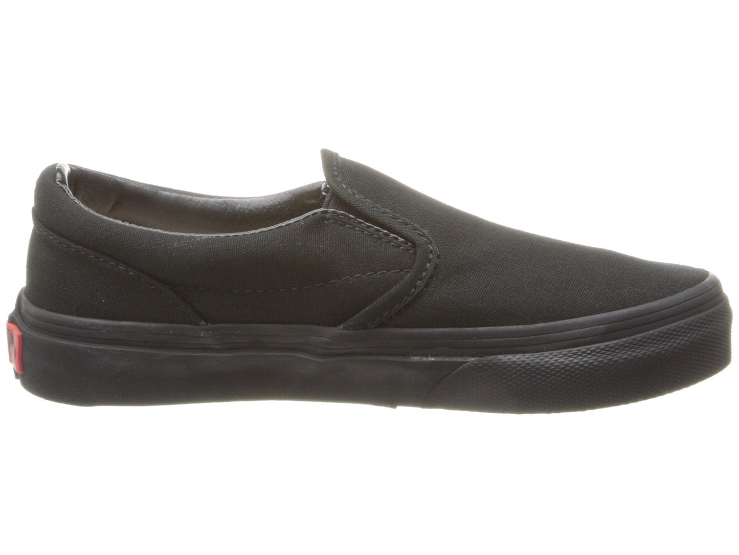 Vans Kids Unisex Classic Slip On, Black/Black, Size 3 Little Kid
