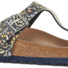 Birkenstock Women's Gizeh Sandal, Watercolor Flower Navy Veg, 7.5 UK