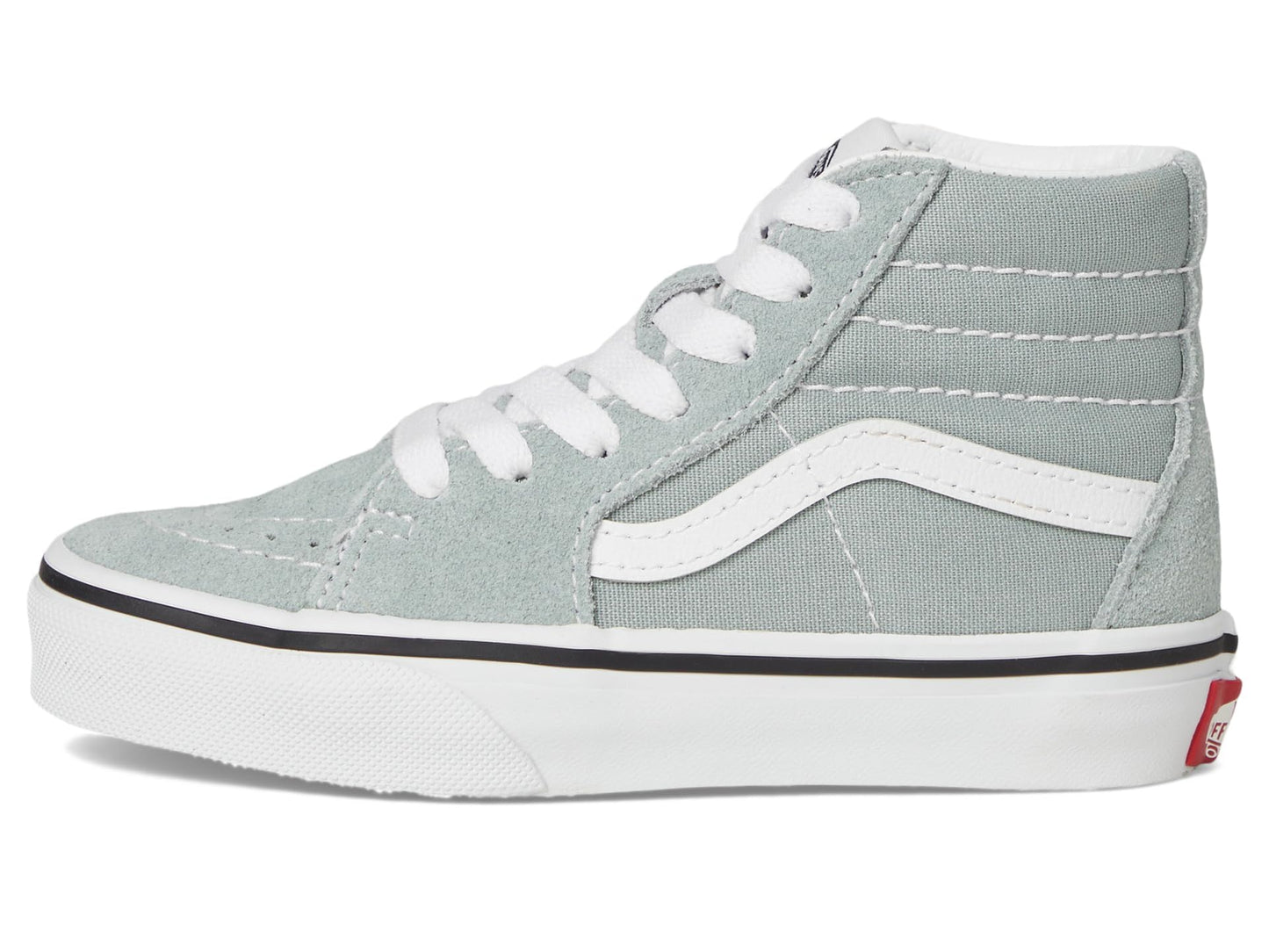 Vans Kids SK8-HI (Little Kid) Sneaker, Color Theory Pure Grey, 1.5 US Unisex