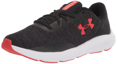 Under Armour Men's Charged Pursuit 3 Twist, (002) Black/Black/Radio Red, 9
