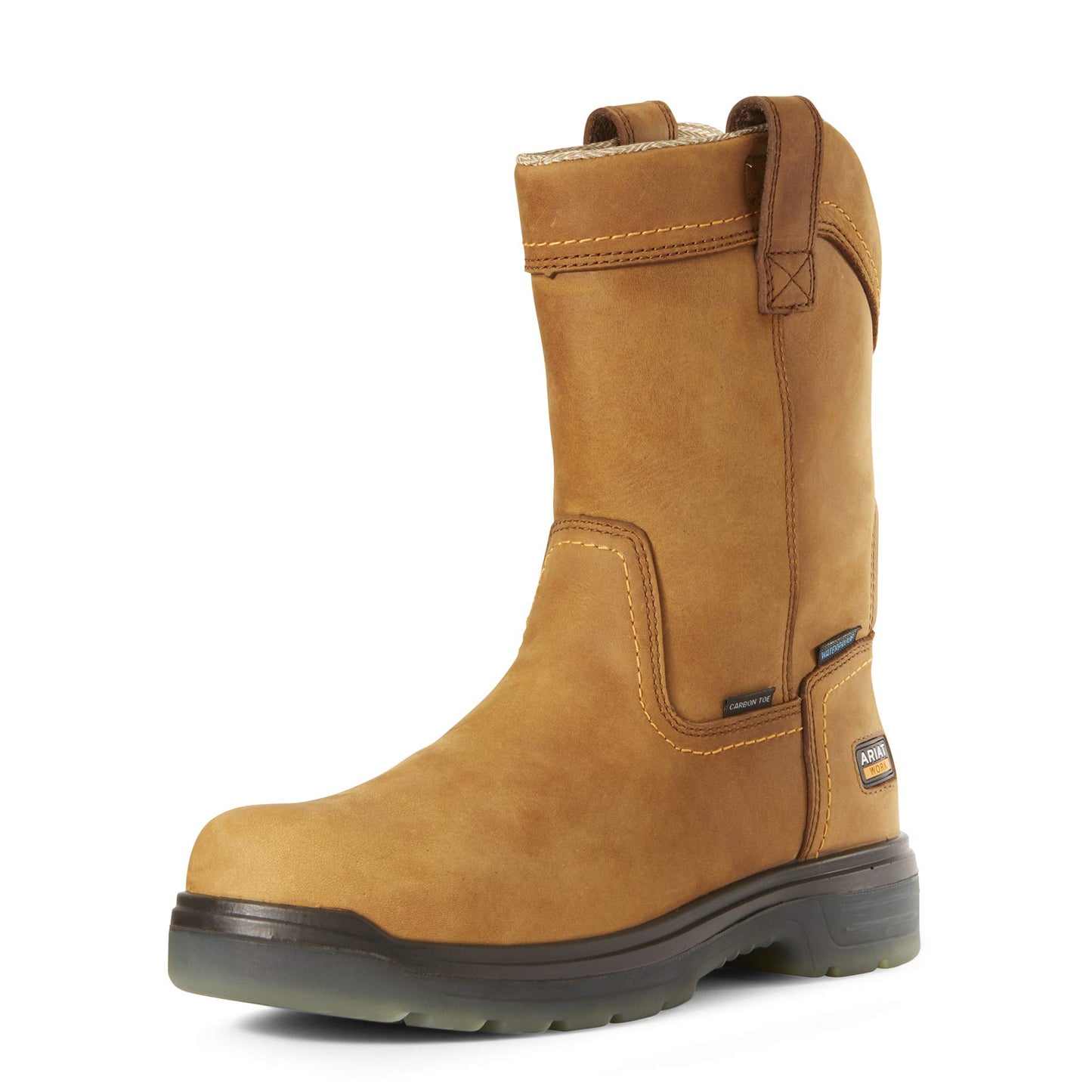 ARIAT Men’s Stump Jumper Pull-On Waterproof Composite Toe Work Boot