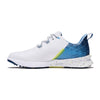 FootJoy Men's FJ Fuel Previous Season Style Golf Shoe, White/Blue/Green, 10 Wide