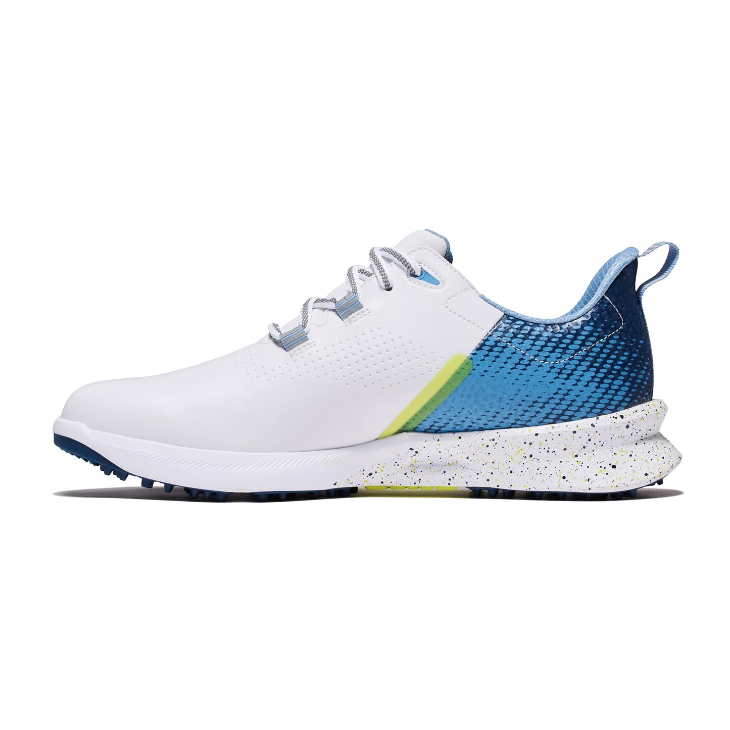 FootJoy Men's FJ Fuel Previous Season Style Golf Shoe, White/Blue/Green, 10 Wide