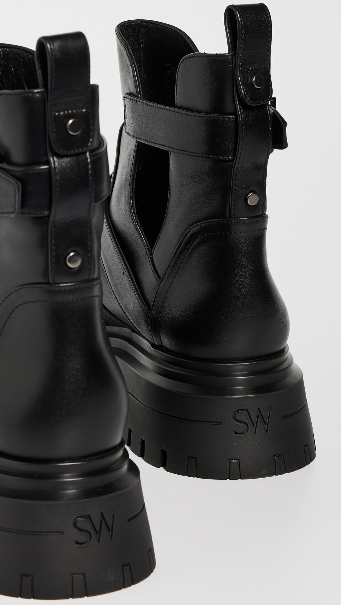 Stuart Weitzman Women's Maverick Bedford Moto Booties, Black, 10.5 Medium US