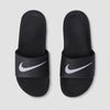Nike Little/Big Kid's Kawa Slides, Black/White, 12C