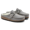 Birkenstock Women's, Buckley Shearling Clog - Narrow Width Stone Coin 37 M