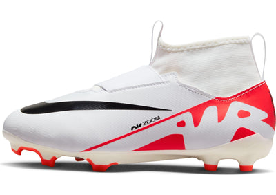 Nike Jr. Zoom Mercurial Superfly 9 Academy XXV MG (DJ5623-600, Bright Crimson/Black/White) Size 1.5