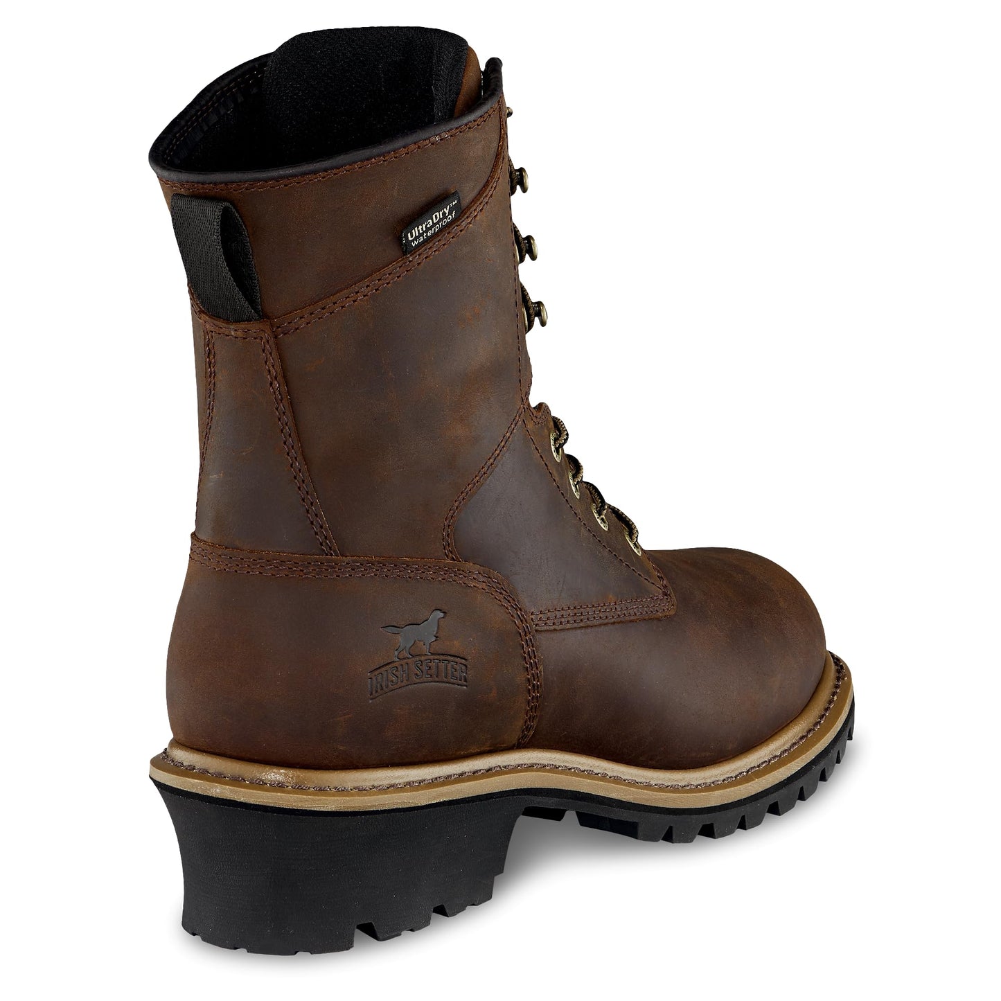 Irish Setter, Mesabi, Men’s, 8", Waterproof, Insulated 600g, Steel Safety Toe, Logger Boot, Brown, 11 D (Medium)