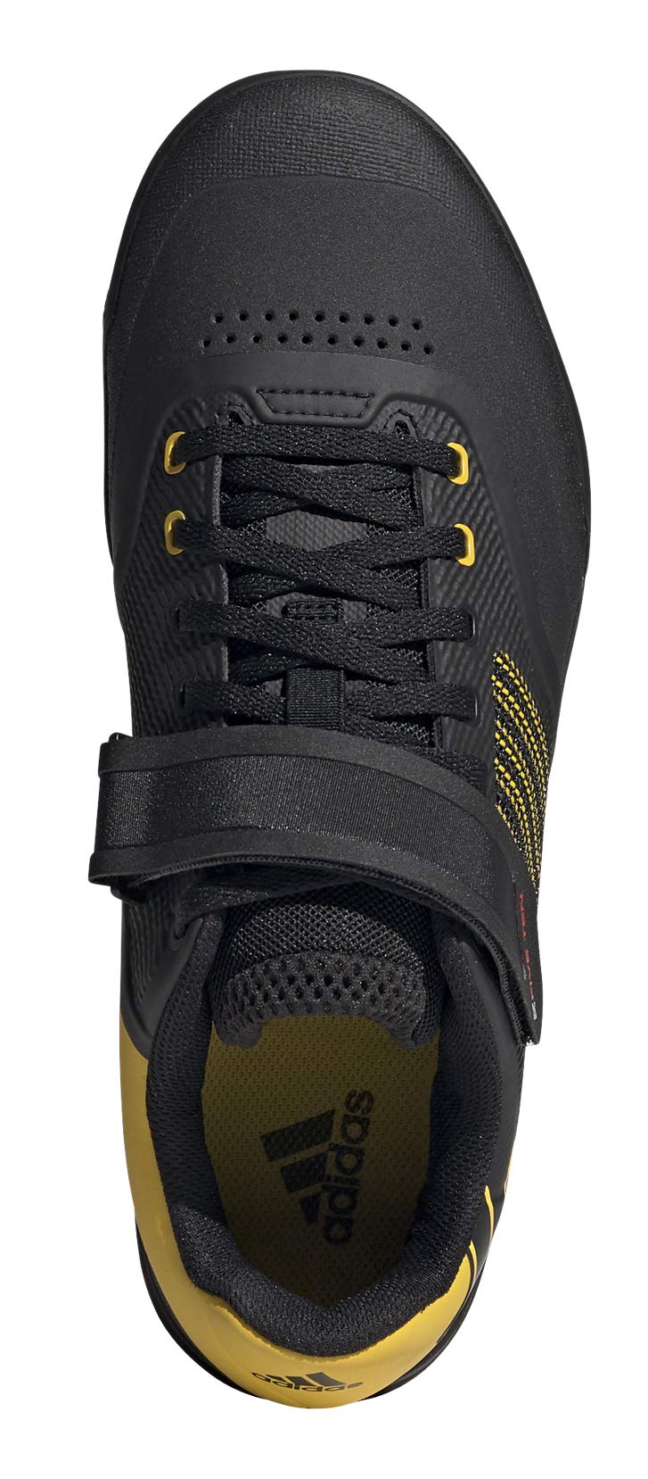 Five Ten Men's Hellcat Pro Mountain Bike Shoe, Core Black/Hazy Yellow/Red - 10