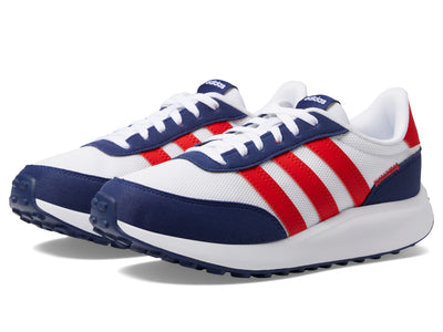 adidas Run 70s (Little Kid/Big Kid) White/Vivid Red/Dark Blue 7 Big Kid M