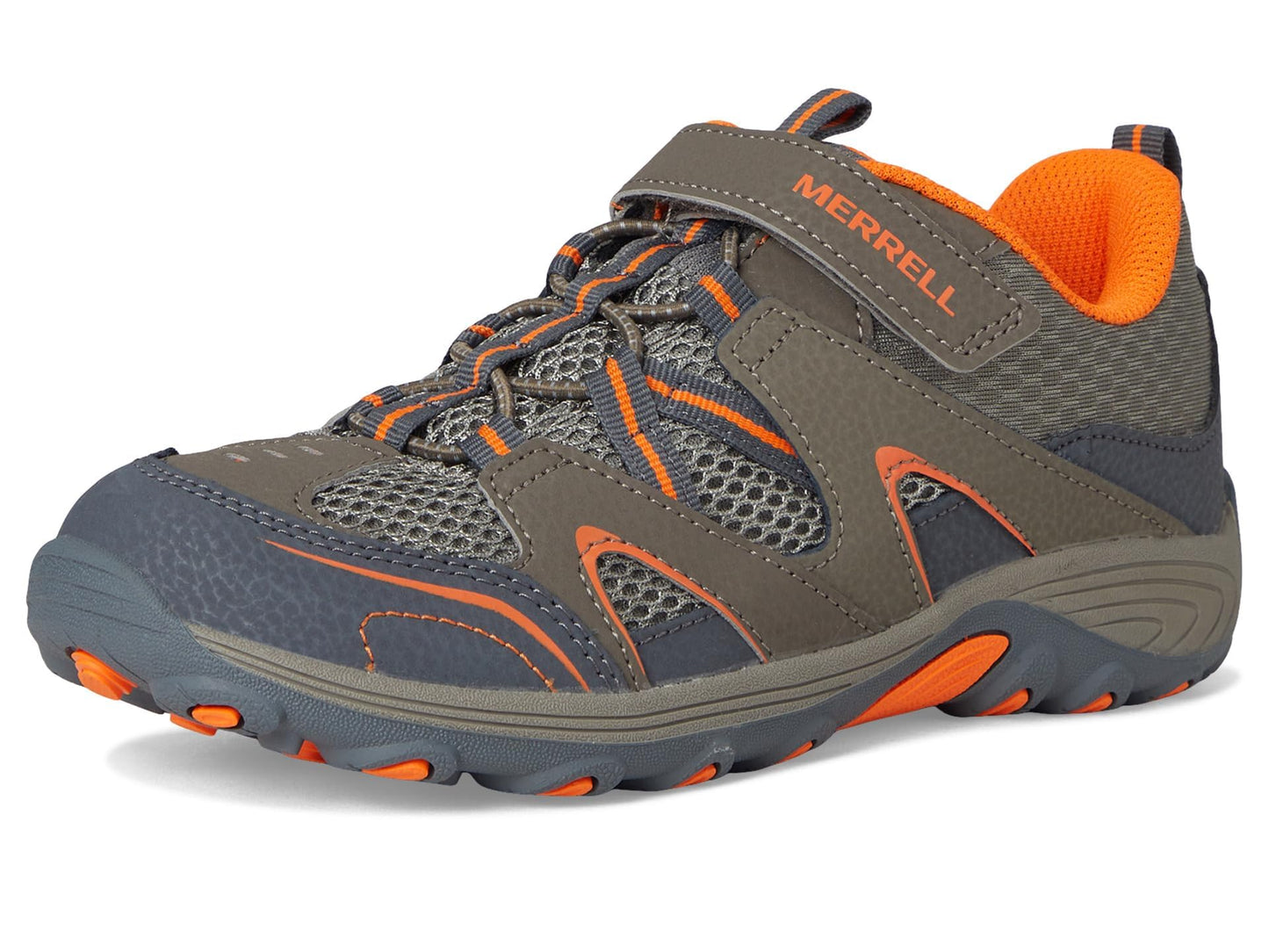 Merrell Boy's Trail Chaser Shoe, Gunsmoke/Orange, 1.5 Medium US Little Kid