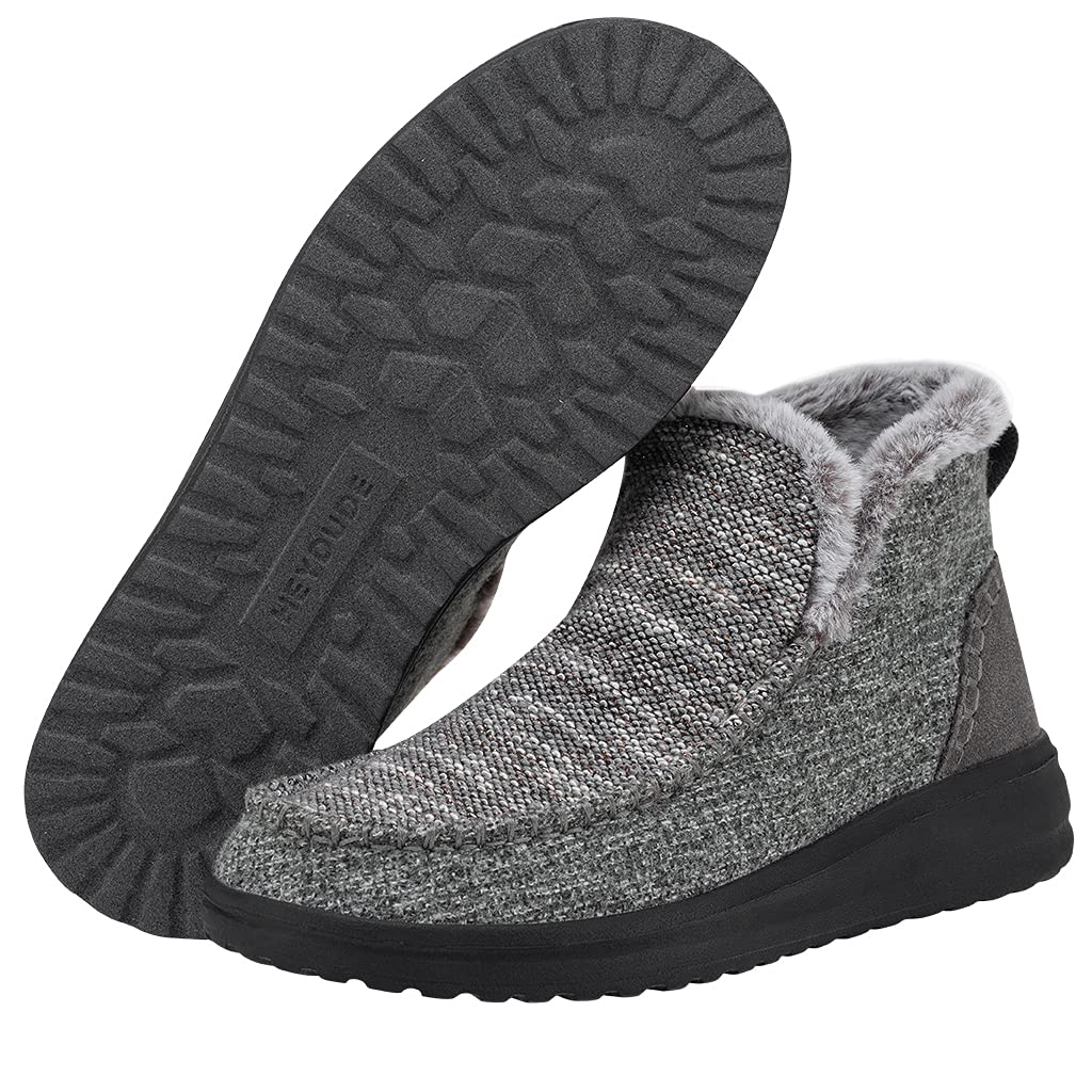 HEYDUDE Women's Denny Sleet Size 8 | Women’s Shoes | Women’s Casual Boots | Comfortable & Light-Weight