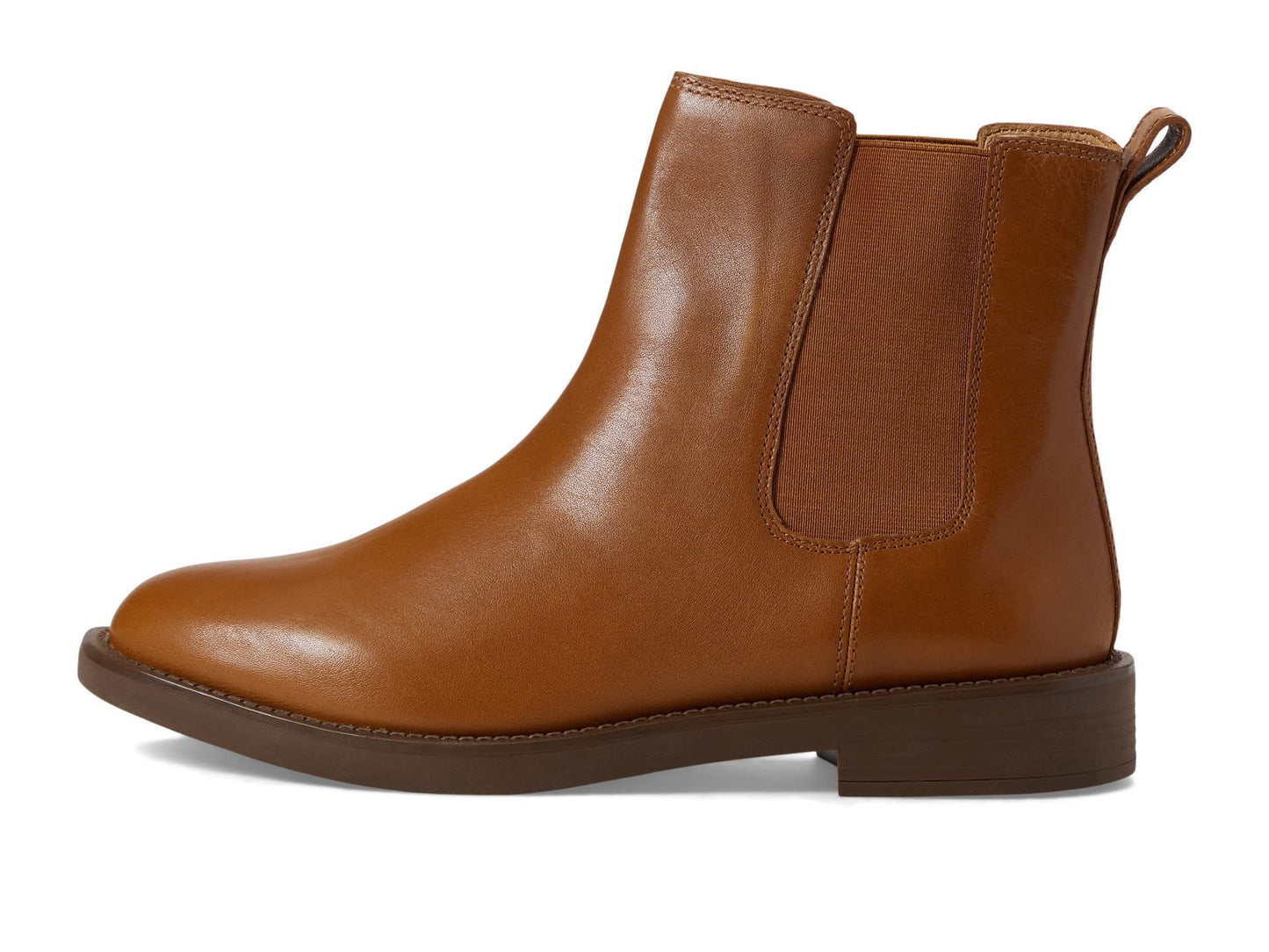 Madewell The Cleary Chelsea Boot in Leather English Saddle 5.5 M