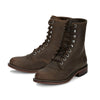 Justin Mckean 7" Lace-Up Roper Women's Western Boot, Durable Leather, Casual Style, Comfortable Footwear, Brown - 9.5 B