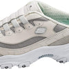 Skechers Women's D'Lites - Resilient Mule Slip-On Sneaker, White/Vapor/Silver, 11 W US