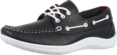SAS Catalina Lace Up Boat Shoe Navy 6 W - Wide (C)