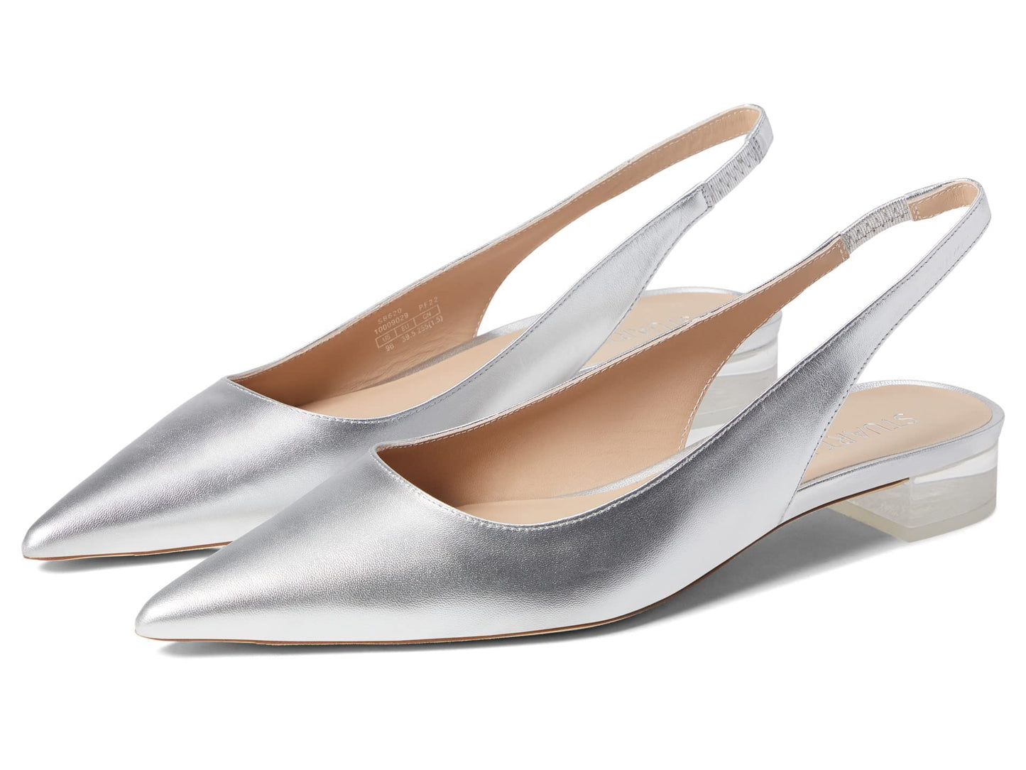 Stuart Weitzman Stuart Lucite Slingback Silver 9 B