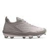 New Balance Men's 4040 V6 Molded Baseball Shoe, Grey/White, 15 M US