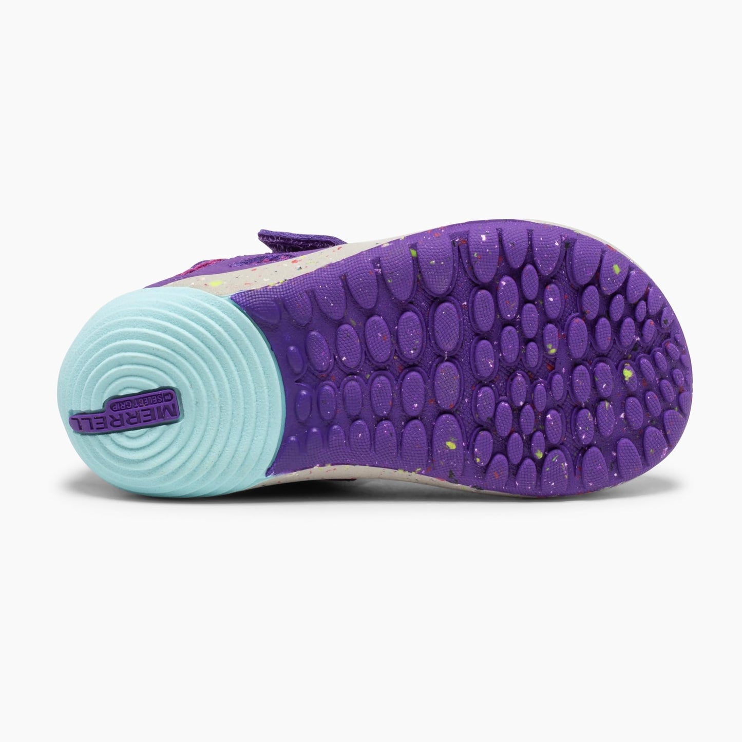 Merrell Kid's Bare Steps H20 Water Shoe, Purple/Turquoise, 7 Medium