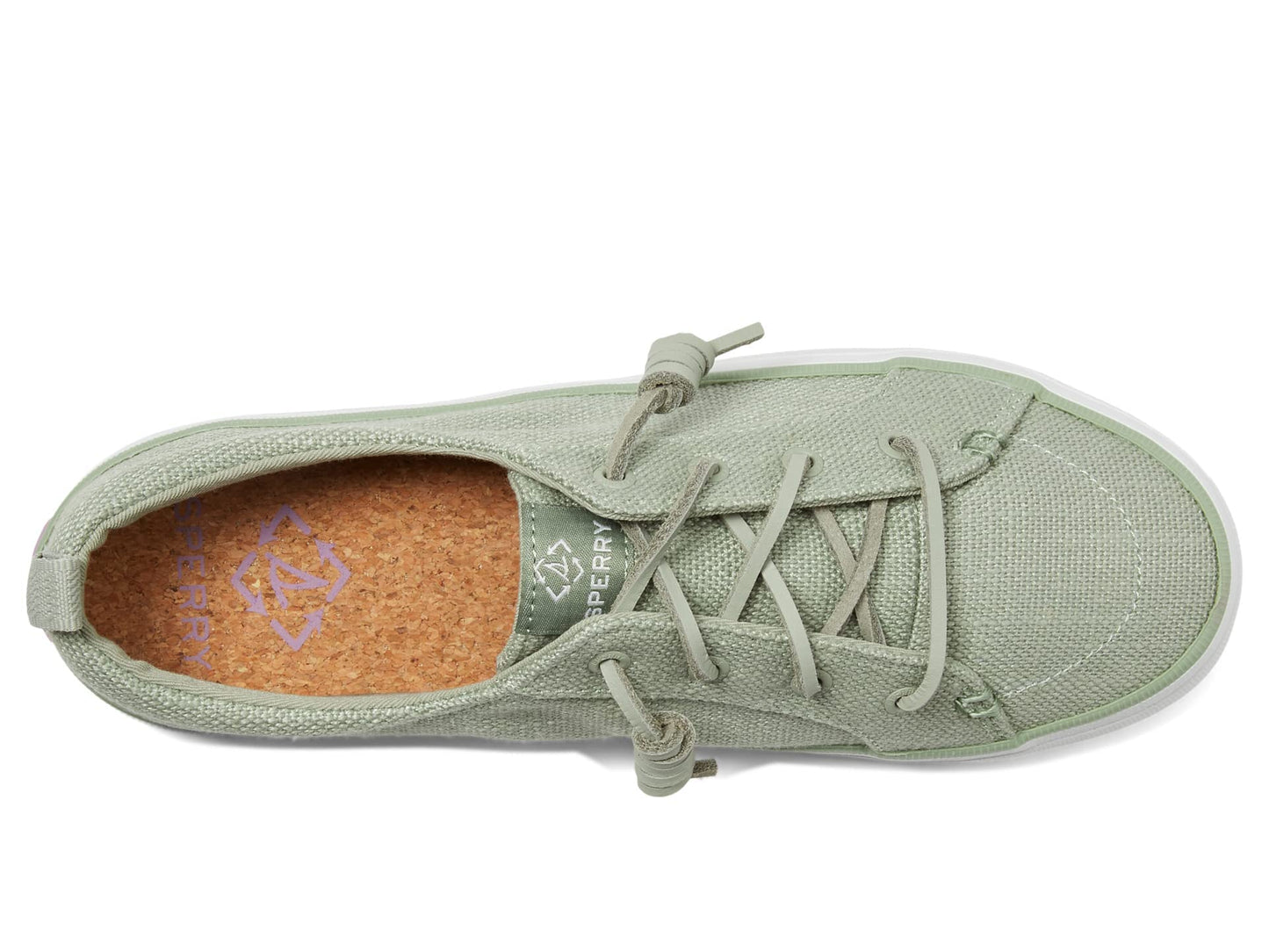Sperry Crest Slip-On Green 8.5 M (B)