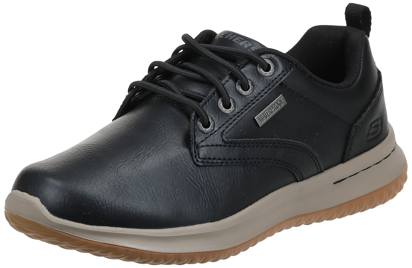 Skechers mens Delson- Antigo Oxford, Black, 10.5 US