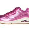 Skechers Womens Uno - Metallixs, Magenta, 7.5 Medium