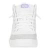 HEYDUDE Women's Kid Cody Hi Sparkle (Little Kid/Big Kid), Sparkle White, 4 Medium