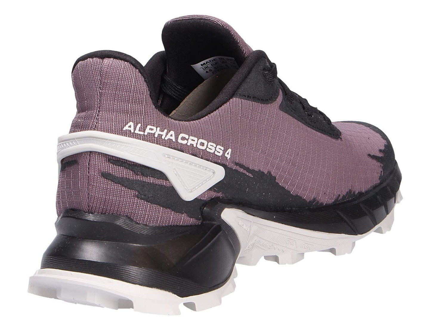 Salomon Women's ALPHACROSS 4 Trail Running Shoes for Women, Moonscape/Black/Lunar Rock