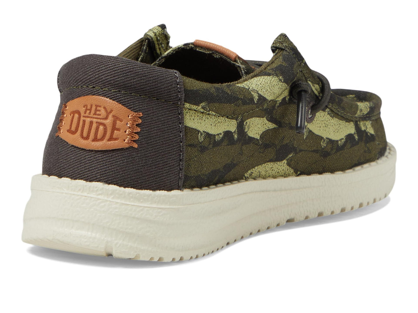 HEYDUDE Wally Toddler Fish Camo - Olive