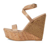 Stuart Weitzman 5050 Wedge Sandal Adobe/Natural 9 B