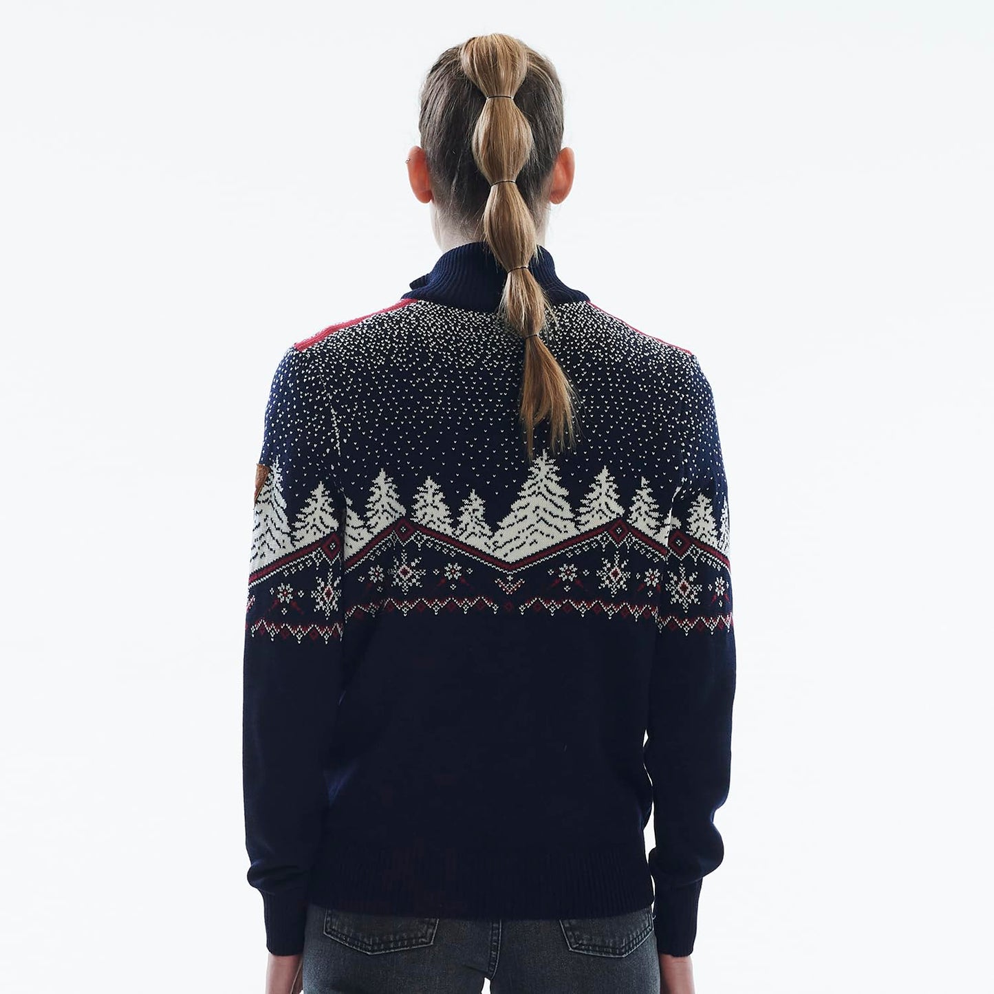 Dale of Norway Christmas Sweater (Toddler/Little Kids/Big Kids) Red Rose/Off-White/Navy 4 Toddler