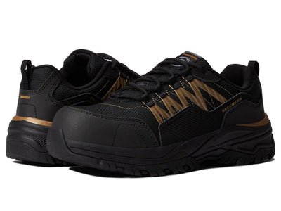 Skechers Fannter Comp Toe Black/Rose Gold 9 B (M)