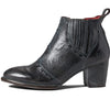 Bed|Stu Brie II - Boots for Women - Tanned Leather Upper - Padded Leather Insole - Rubber Outsole - Block Heel Black Rustic Tremolo Oxidized BFS 8 M
