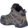 Merrell Women's Moab Vertex Mid Waterproof Composite Toe Construction Boot, Pewter, 9.5